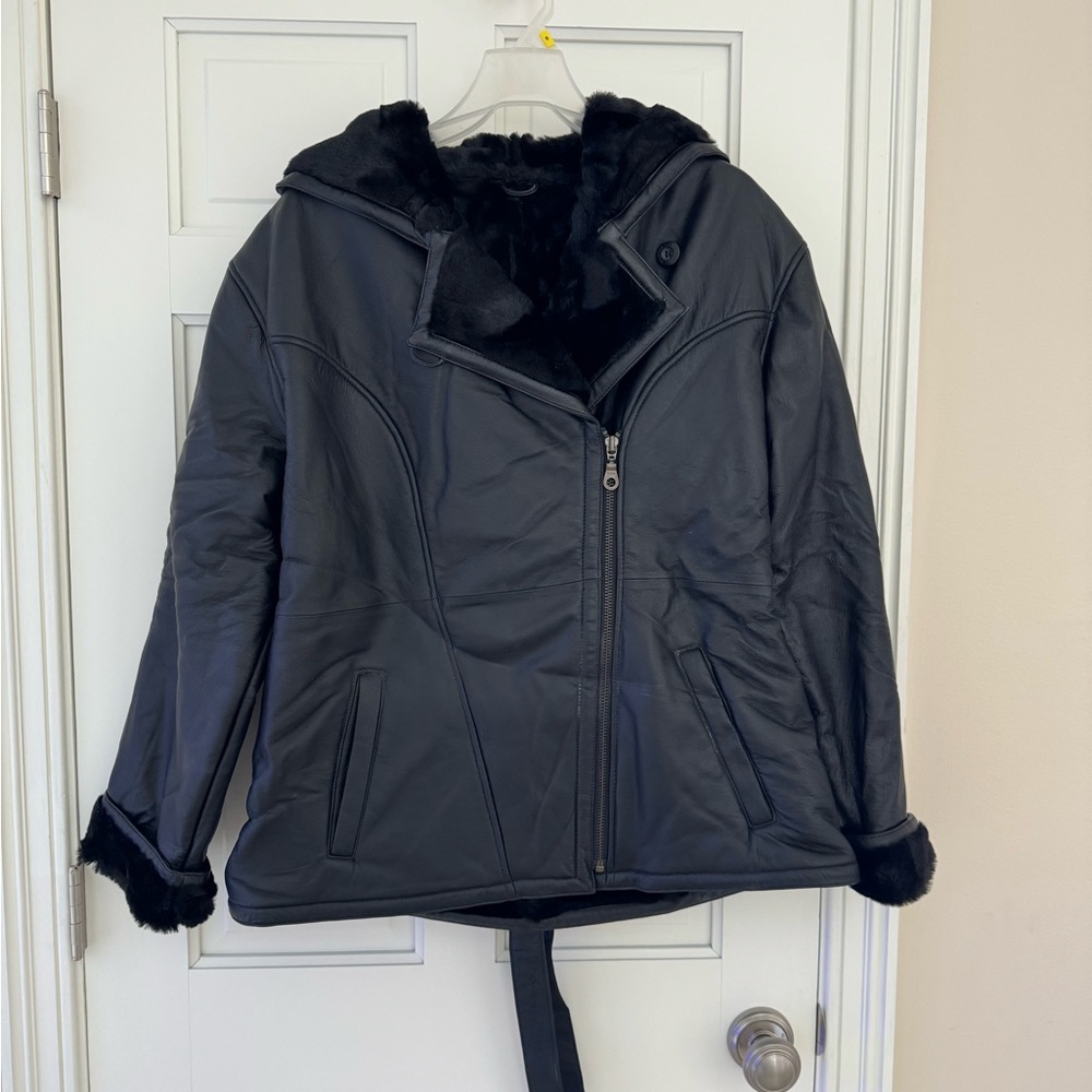 NWT Wilson Leather Women’s Lined Jacket, size large